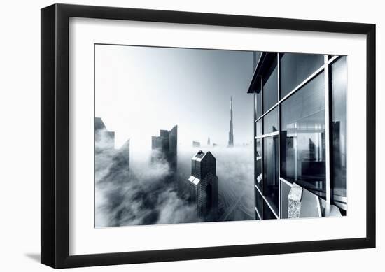 Foggy City-null-Framed Giclee Print