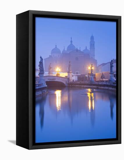 foggy dawn in Padua, Veneto, Italy.-ClickAlps-Framed Stretched Canvas