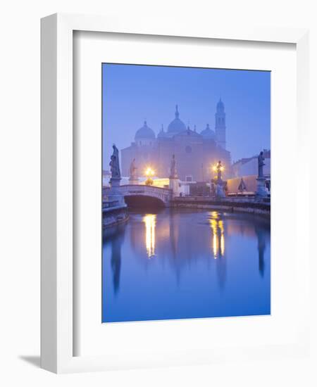 foggy dawn in Padua, Veneto, Italy.-ClickAlps-Framed Photographic Print