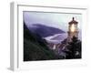 Foggy Day at the Heceta Head Lighthouse, Oregon, USA-Janis Miglavs-Framed Photographic Print