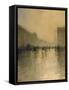 Foggy Day in London-Giuseppe De Nittis-Framed Stretched Canvas