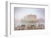 Foggy day in the park surrounding Leeds Castle, Kent, England, United Kingdom, Europe-Nagy Melinda-Framed Photographic Print