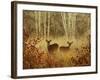 Foggy Deer-Chris Vest-Framed Art Print