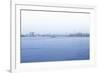 Foggy East River with Manhattan Bridge, New York City-Sabine Jacobs-Framed Photographic Print