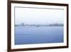 Foggy East River with Manhattan Bridge, New York City-Sabine Jacobs-Framed Photographic Print