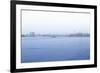 Foggy East River with Manhattan Bridge, New York City-Sabine Jacobs-Framed Photographic Print