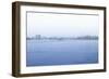 Foggy East River with Manhattan Bridge, New York City-Sabine Jacobs-Framed Photographic Print