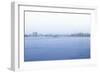 Foggy East River with Manhattan Bridge, New York City-Sabine Jacobs-Framed Photographic Print