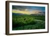 Foggy Evening with the Midnight Sun, Eyjafjordur, Northern Iceland-Ragnar Th Sigurdsson-Framed Photographic Print