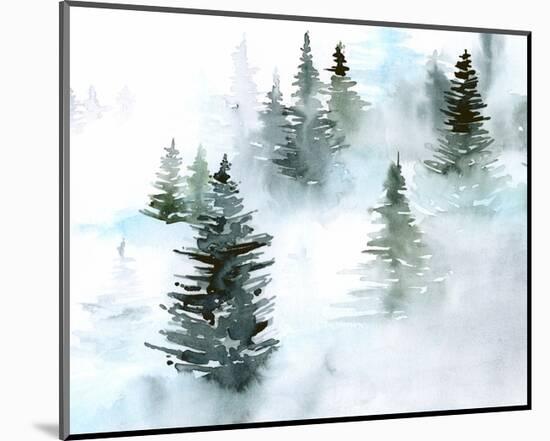 Foggy Evergreens I-Jennifer Parker-Mounted Art Print