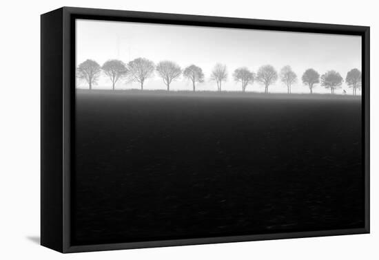 Foggy Flevopolder-Huib Limberg-Framed Stretched Canvas