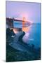 Foggy Golden Gate Before Dawn, Fort Point San Francisco-Vincent James-Mounted Photographic Print