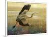 Foggy Heron I-Chris Vest-Framed Art Print