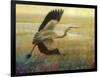 Foggy Heron I-Chris Vest-Framed Art Print