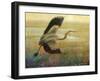 Foggy Heron I-Chris Vest-Framed Art Print