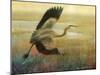 Foggy Heron I-Chris Vest-Mounted Art Print