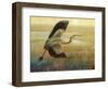 Foggy Heron I-Chris Vest-Framed Art Print