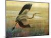 Foggy Heron I-Chris Vest-Mounted Art Print