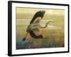 Foggy Heron I-Chris Vest-Framed Art Print