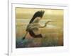 Foggy Heron I-Chris Vest-Framed Art Print