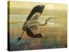 Foggy Heron I-Chris Vest-Stretched Canvas