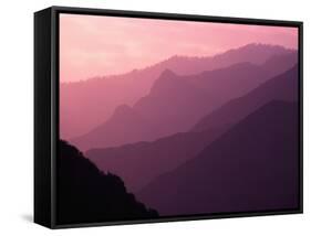 Foggy Hills in Sequoia National Park-Bill Ross-Framed Stretched Canvas