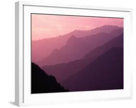 Foggy Hills in Sequoia National Park-Bill Ross-Framed Photographic Print