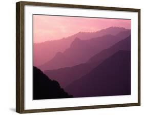 Foggy Hills in Sequoia National Park-Bill Ross-Framed Photographic Print