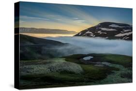 Foggy Landscape, Eyjafjordur, Northern Iceland-Ragnar Th Sigurdsson-Stretched Canvas