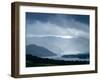 Foggy Landscape of River and Rolling Hills-Tommy Martin-Framed Photographic Print