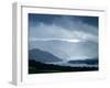 Foggy Landscape of River and Rolling Hills-Tommy Martin-Framed Photographic Print