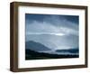 Foggy Landscape of River and Rolling Hills-Tommy Martin-Framed Photographic Print