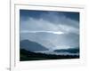 Foggy Landscape of River and Rolling Hills-Tommy Martin-Framed Photographic Print