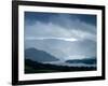 Foggy Landscape of River and Rolling Hills-Tommy Martin-Framed Photographic Print