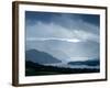 Foggy Landscape of River and Rolling Hills-Tommy Martin-Framed Photographic Print