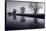 Foggy Morn BW-Steve Gadomski-Framed Stretched Canvas