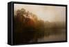 Foggy Morning at Lake LaJoie-Jai Johnson-Framed Stretched Canvas