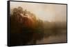 Foggy Morning at Lake LaJoie-Jai Johnson-Framed Stretched Canvas