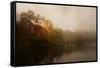 Foggy Morning at Lake LaJoie-Jai Johnson-Framed Stretched Canvas