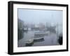 Foggy Morning in Menemsha Harbor on Martha's Vineyard-Alfred Eisenstaedt-Framed Photographic Print