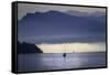 Foggy Morning on Lake Lucerne, Switzerland-George Oze-Framed Stretched Canvas