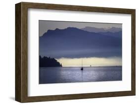 Foggy Morning on Lake Lucerne, Switzerland-George Oze-Framed Photographic Print