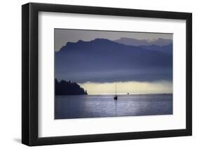 Foggy Morning on Lake Lucerne, Switzerland-George Oze-Framed Photographic Print