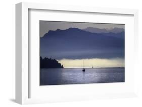 Foggy Morning on Lake Lucerne, Switzerland-George Oze-Framed Photographic Print
