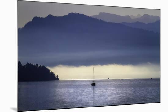 Foggy Morning on Lake Lucerne, Switzerland-George Oze-Mounted Photographic Print