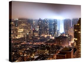 Foggy Night in Manhattan-Philippe Hugonnard-Stretched Canvas