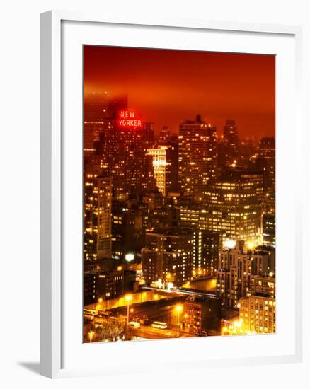 Foggy Night in Manhattan-Philippe Hugonnard-Framed Photographic Print