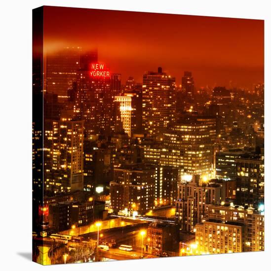 Foggy Night in Manhattan-Philippe Hugonnard-Stretched Canvas