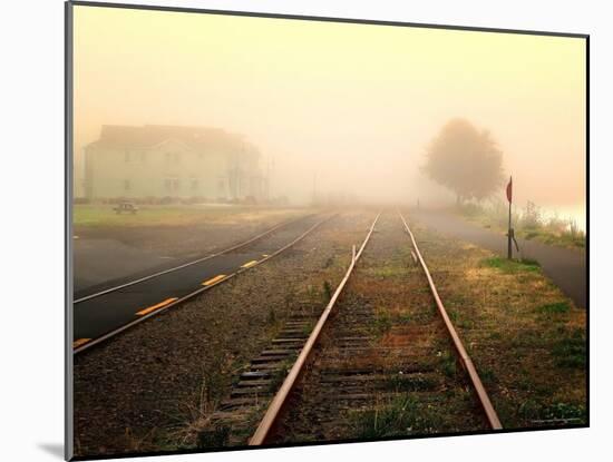 Foggy on the Tracks-Jody Miller-Mounted Photographic Print