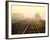 Foggy on the Tracks-Jody Miller-Framed Photographic Print